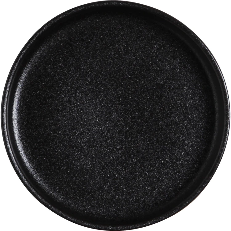 Talerz płytki o średnicy 21 cm, SLATE, kolor czarny