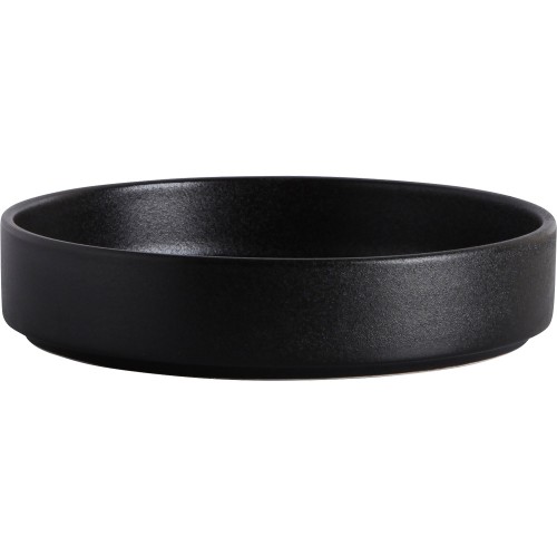 Miska porcelanowa, czarna, talerz głęboki, linia SLATE, średnica 17 cm