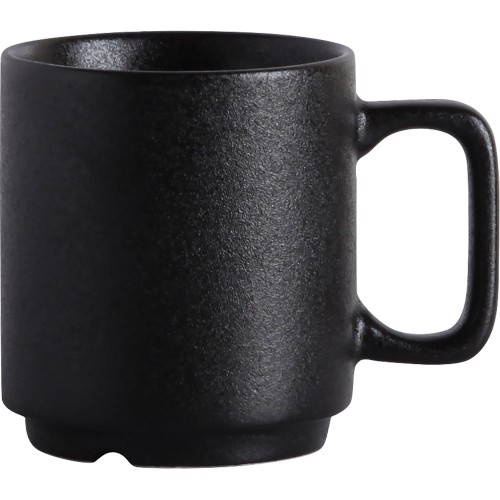 Kubek o pojemności 270 ml, kolor czarny, porcelana, linia SLATE