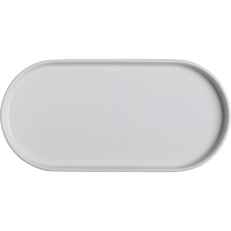 Półmisek owalny w kolorze białym, linia Snow, 27x13,3 cm
