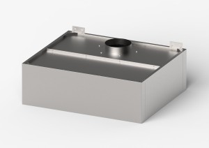 Okap skrzyniowy, skręcany, Gredil, 1210x1000x400 mm