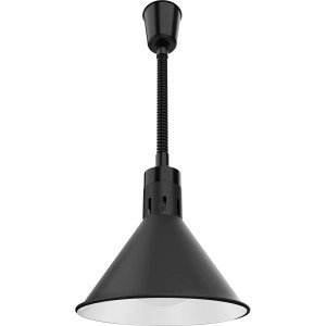 Lampa do podgrzewania potraw wisząca, czarna, P 0.25 kW