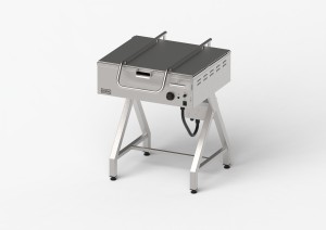 Patelnia elektryczna uchylna na stelażu, Gredil, 700x786x912 mm, P 6.3 kW, U 400 V