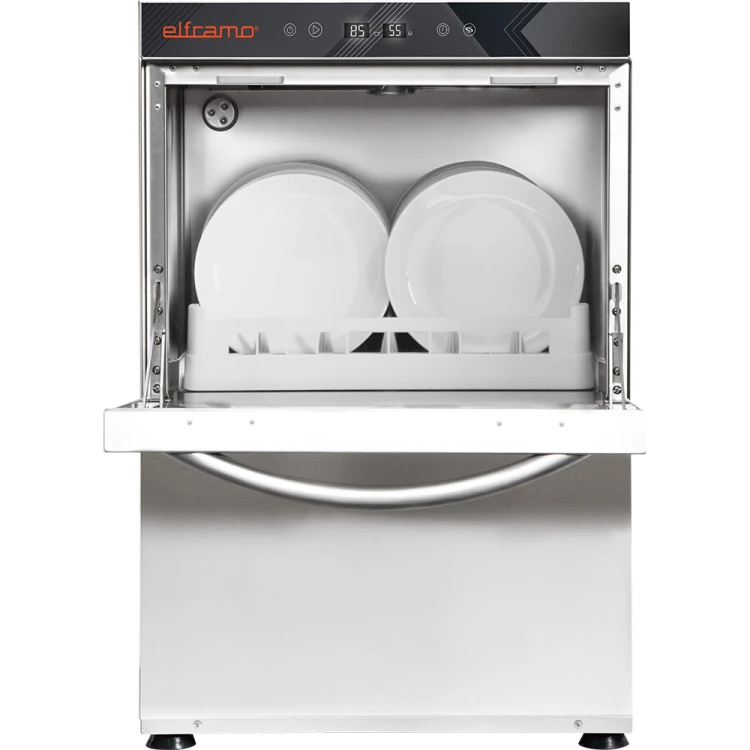 Zmywarka uniwersalna HERA z dozownikami detergentów, pompą zrzutową… i zmękczaczem, P 5,6 kW.2