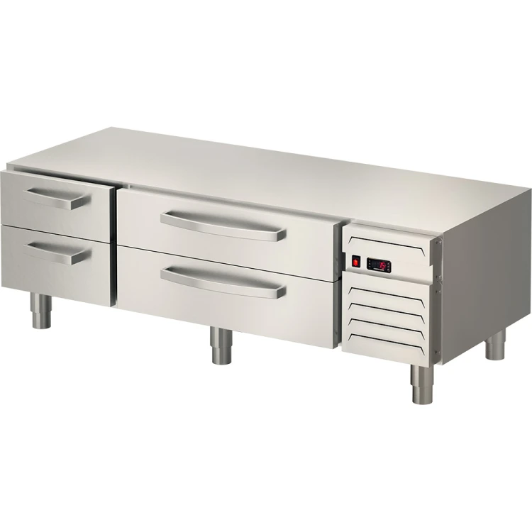Podstawa chłodnicza, linia "700",  1600x650x600 mm, 2 szuflady GN 1/1, 2 szuflady GN 2/1