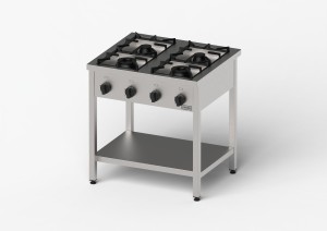 Kuchnia gazowa, Gredil, skręcana, 800x700x850 mm, P 25 kW, G20/20 mbar