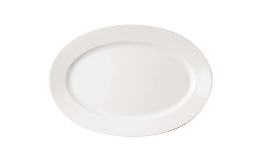 Półmisek owalny o wymiarach 32 cm na  22 cm, linia BANQUET, kolor kość słoniowa