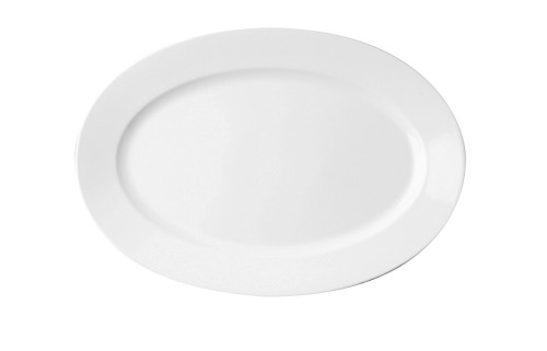 Półmisek porcelanowy owalny o wymiarach 38 x 26 cm, linia BANQUET, kolor kość słoniowa