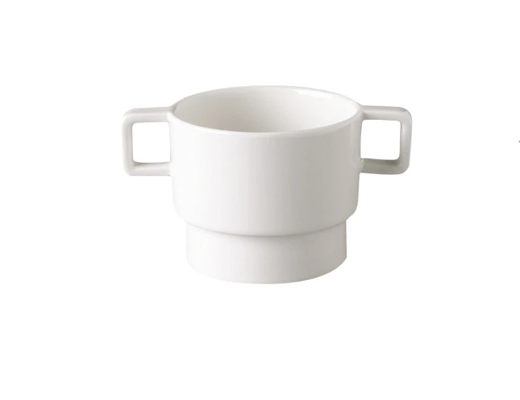 Bulionówka porcelanowa o pojemności 300ml, kolor kość słoniowa, NORDIC