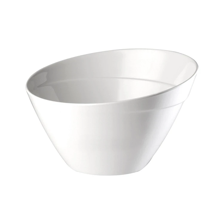 Biała miska z serii FRIENDLY,  wykonana z PET, średnica 21 cm , V1,5l.