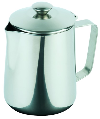 Dzbanek do kawy ze stali nierdzewnej , pojemność 600ml, średnica 9 cm
