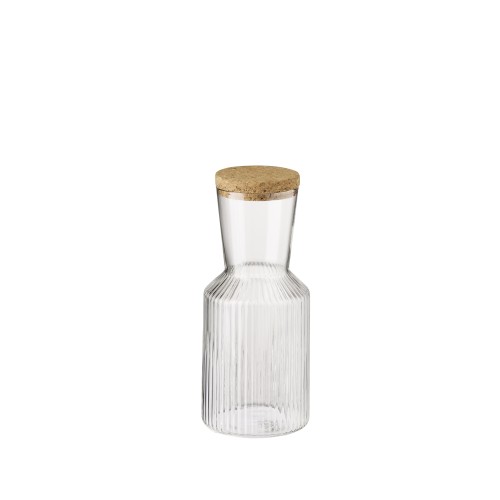 Karafka szklana ryflowana LINES, pojemność 500 ml