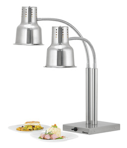 Lampa grzewcza, dwuramienna, srebrna, 2x0,25kW