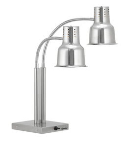 Lampa grzewcza, dwa ramiona, kolor srebrny 2x0,25kW