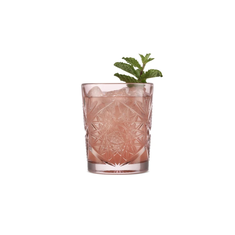 Szklanka do whisky HOBSTAR, niska, ozdobna, 355ml