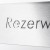 Tabliczka informacyjna "rezerwacja" stal nierdzewna szerokość 10 cm