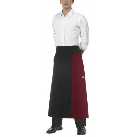 Zapaska kelnerska długa DOUBLE BORDEAUX