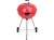 Grill węglowy okrągły, 54 cm, czerwony