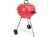 Grill węglowy okrągły, 54 cm, czerwony, przenośny na kółkach