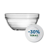 Miska szklana prążki Ø220mm 