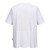T-shirt kucharski , biały z panelem siatki oddychającej, widok z tyłu