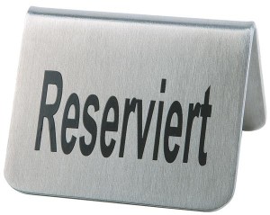 Tabliczki na stół 2 szt. "Reserviert”