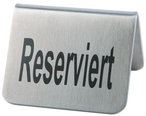 Tabliczki na stół 2 szt. „Reserviert”