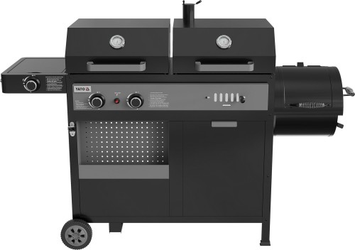 Grill 4w1 gazowy + węglowy + wędzarnia