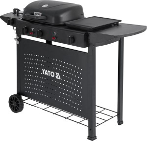 Grill gazowy asahi 2+2, 5kw, 3w1