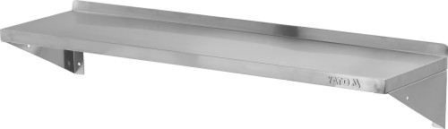 Półka wisząca pojedyncza z rantem 120 × 30 cm