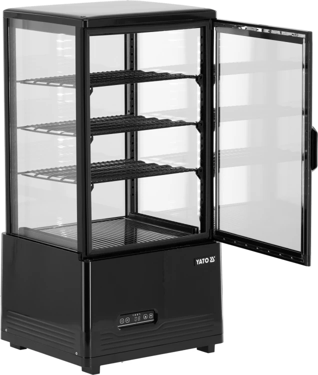 Witryna chłodnicza 79l 46x41x97 czarna-1