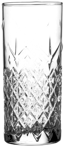 Szklanka wysoka zdobiona do drinków, LIBERTY, pojemność 375 ml