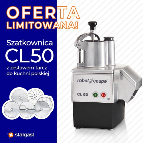 Oferta limitowana szatkownica do warzyw CL50 z zestawem tarcz