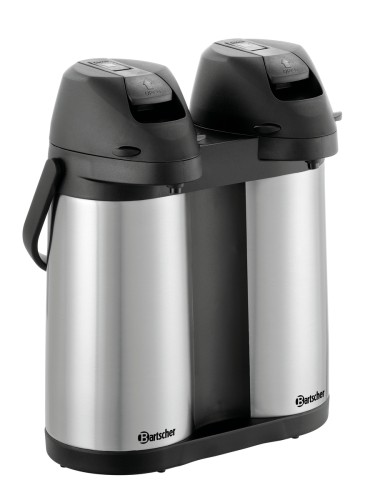 Termos z pompką Bartscher Duo 1,9L-ST – 3,8 l, 2 komory