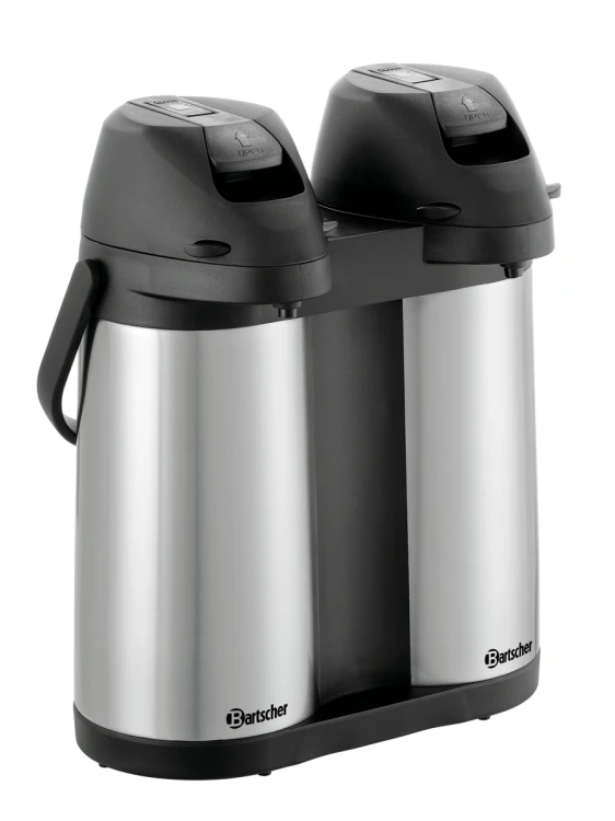 Termos z pompką Bartscher Duo 1,9L-ST – 3,8 l, 2 komory