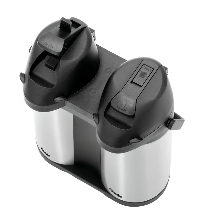 Termos z pompką Bartscher Duo 1,9L-ST – 3,8 l, 2 komory..