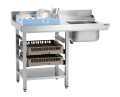 Stół ze zlewem Bartscher DS-LI1B SKE – 1200 × 715 mm, do zmywarek DS