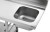 Stół ze zlewem Bartscher DS-LI1B SKE – 1200 × 715 mm, do zmywarek DS.