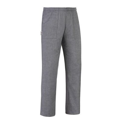Spodnie kucharskie COULISSE POCKET GREY MIX