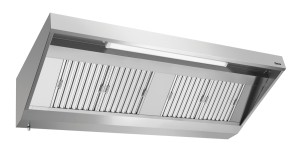 Okap ścienny 900 z silnikiem, szerokość 2200 mm