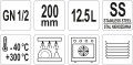 Pojemnik gastronomiczny ze stali nierdzewnej gn 1/2 200mm 12,5l