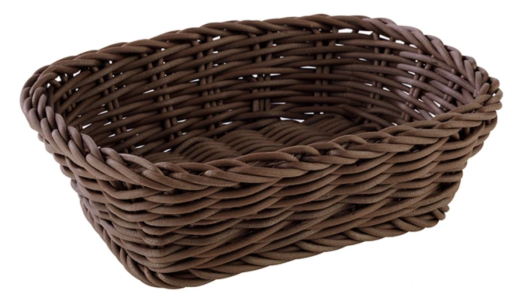 Koszyk PROFI LINE prostokątny, brąz 19x13 cm