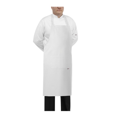 Fartuch kucharski długi biały - duży rozmiar
