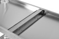 Składany stół przyścienny z półką 1200x600xh850+100mm