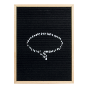 Tablica na litery w drewnianej ramie 60x80 cm