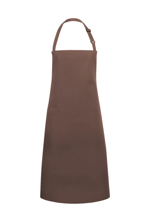 Fartuch na szelkach Basic 100x100cm XXL, kolor brązowy