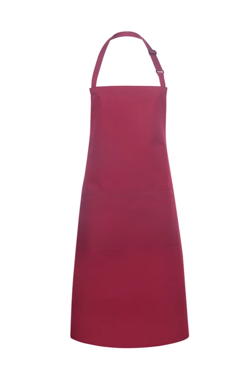 Fartuch na szelkach Basic 100x100cm XXL, kolor bordowy
