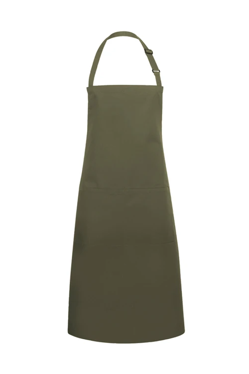 Fartuch na szelkach Basic 100x100cm XXL kolor moss green/zielony mech