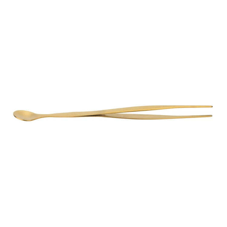 łyżka degustacyjna, pęseta barmańska, L 270 mm, złota_422273