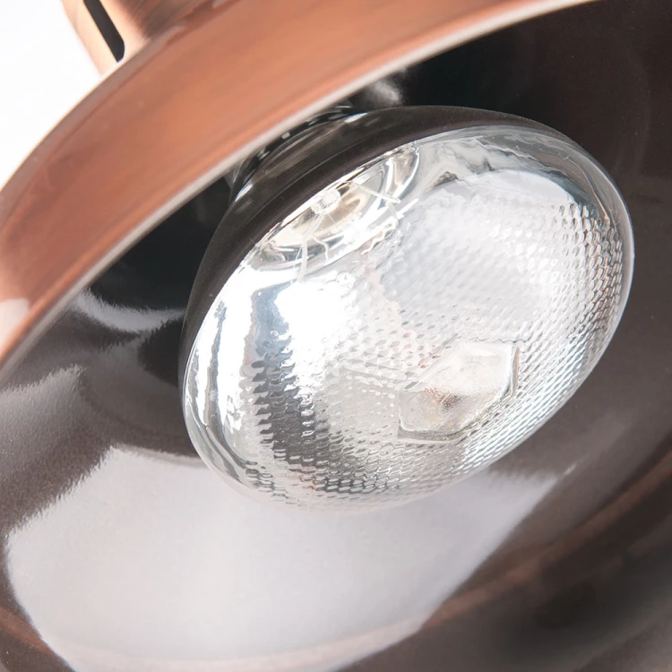 Wisząca lampa grzewcza kolor miedziany do potraw średnica 29 cm